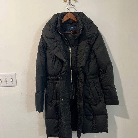 Cole Haan Dawn and Feather Women's Black Puffer Coat - Picture 5 of 11